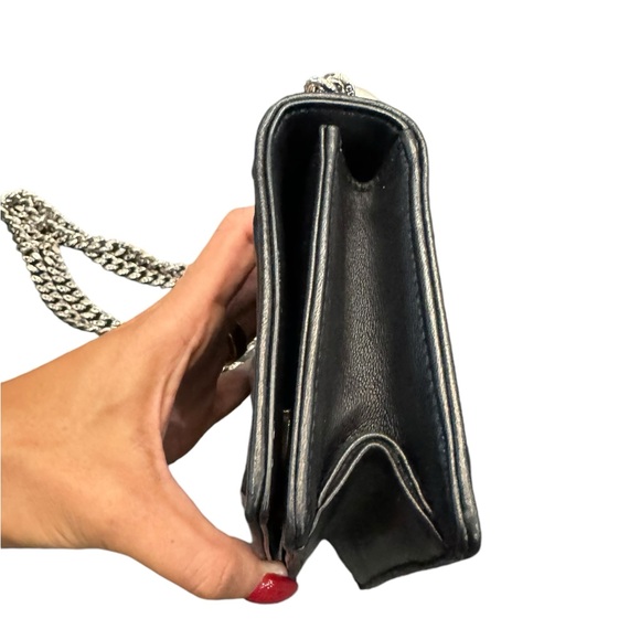 Dior DIORAMA LEATHER CROSSBODY BAG Black - Picture 6 of 14